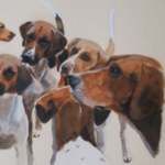 Hound watercolour